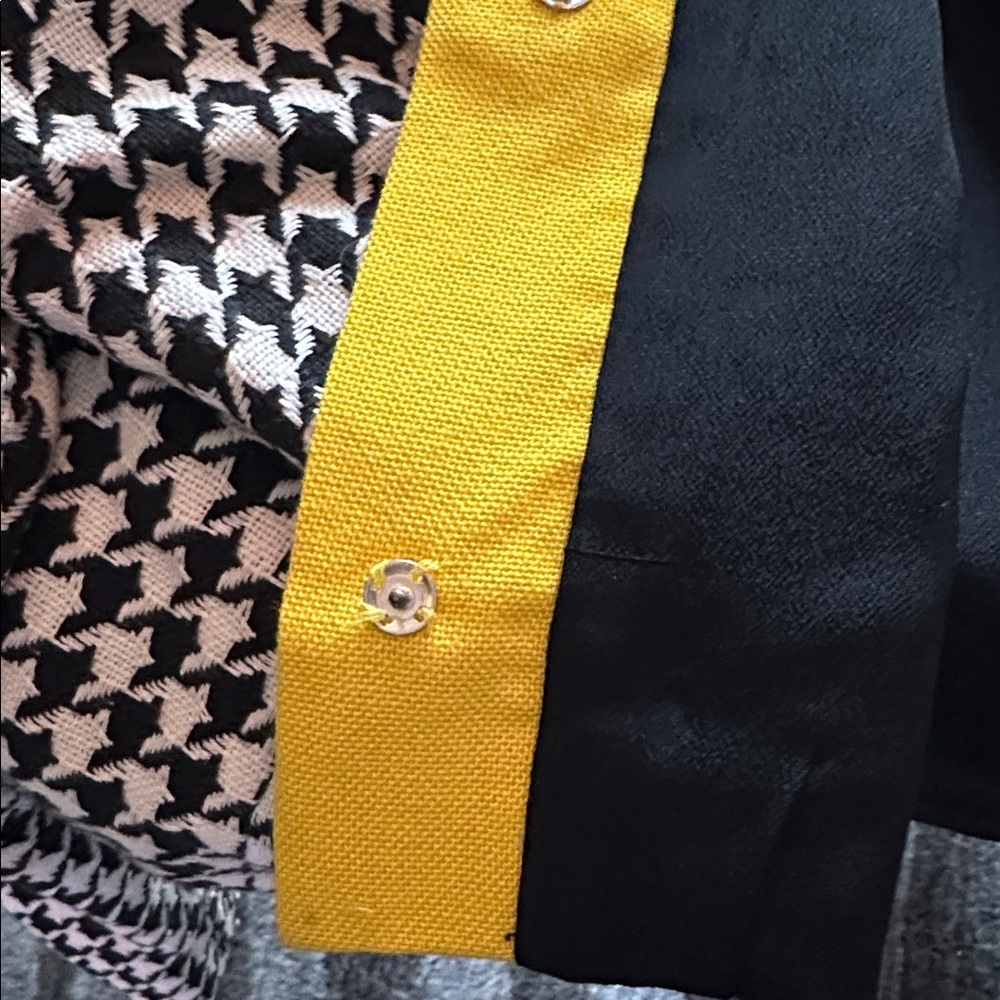 VINTAGE 70s Lanz Original Houndstooth Cropped Jacket Sz S - Picture 7 of 7